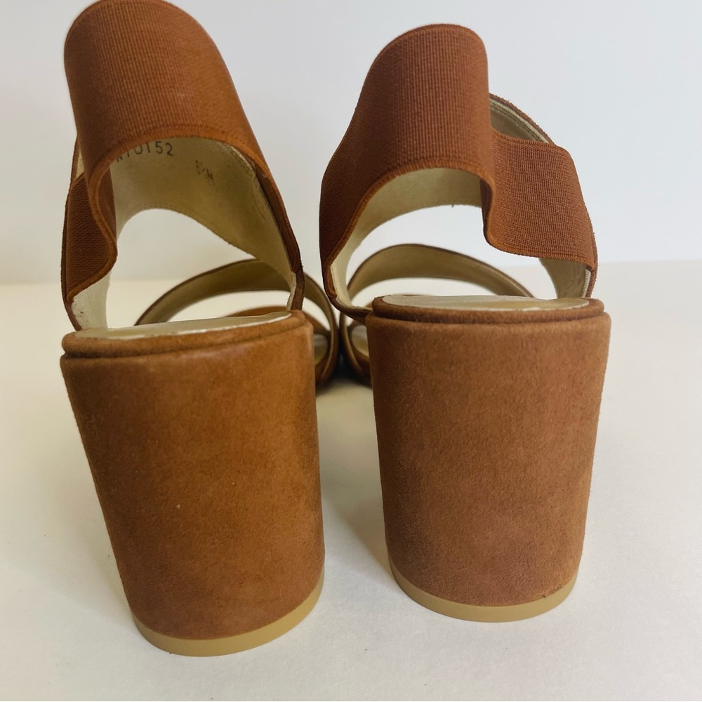Stuart Weitzman Access Tan Suede Sandals Size 8.5 - Picture 4 of 7